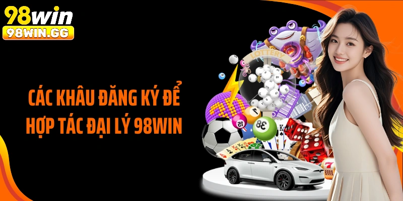 Các khâu đăng ký để hợp tác đại lý 98WIN